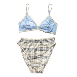 Vintage Burberry Nova Check Lingerie Set | NITRYL