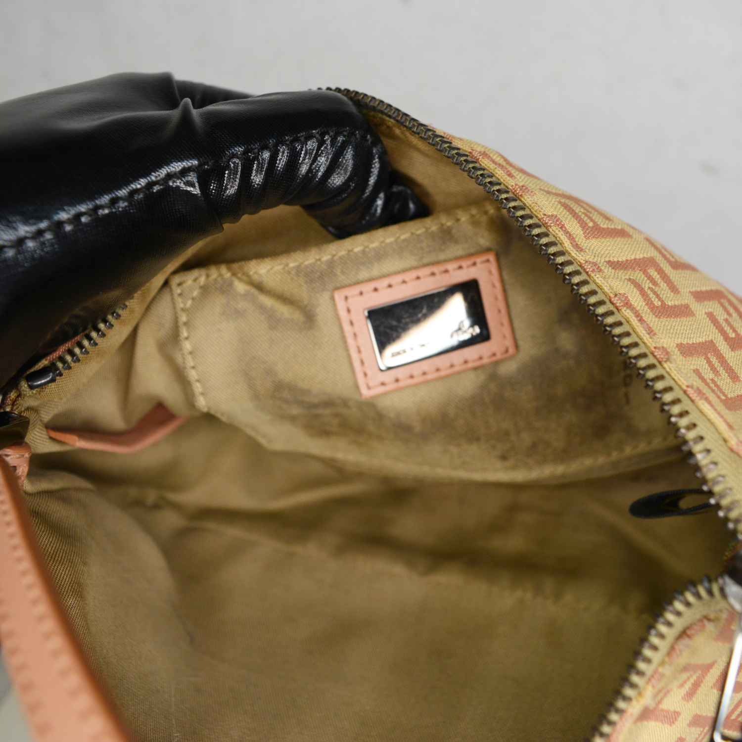 Fendi Zucchino Pochette - Red Shoulder Bags, Handbags - FEN271682