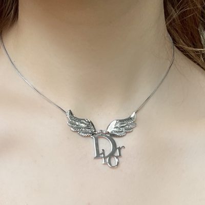 dior angel wing necklace