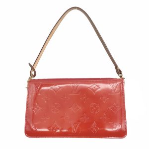 Vintage Louis Vuitton Vernis Pochette Mini Shoulder Bag in Red | NITRYL