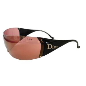 Vintage Dior Ski Visor Sunglasses in Red and Black | NITRYL