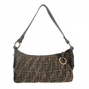 Vintage Fendi Zucca Monogram Baguette Shoulder Bag | NITRYL