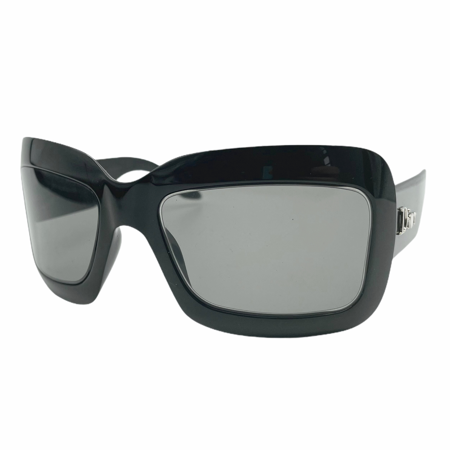 Dior Chunky Logo Sunglasses in Black | Nitryl