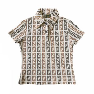 Vintage Fendi Zucca Monogram Terrycloth Shirt | NITRYL