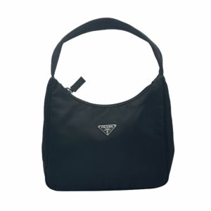 Vintage Prada Nylon Hobo Mini Bag in Black | NITRYL