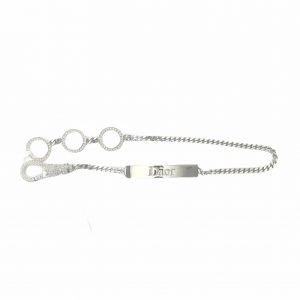 Vintage Dior Diamante Hardcore Choker in Silver | NITRYL