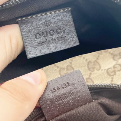 Gucci Monogram Mini Baguette Bag in Brown – Nitryl