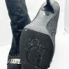 Dior Monogram Spellout Heeled Boots in Black and Silver - Image 4