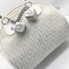 Dior Monogram Gambler Bag in White and Silver - Image 2