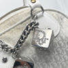 Dior Monogram Gambler Bag in White and Silver - Image 3