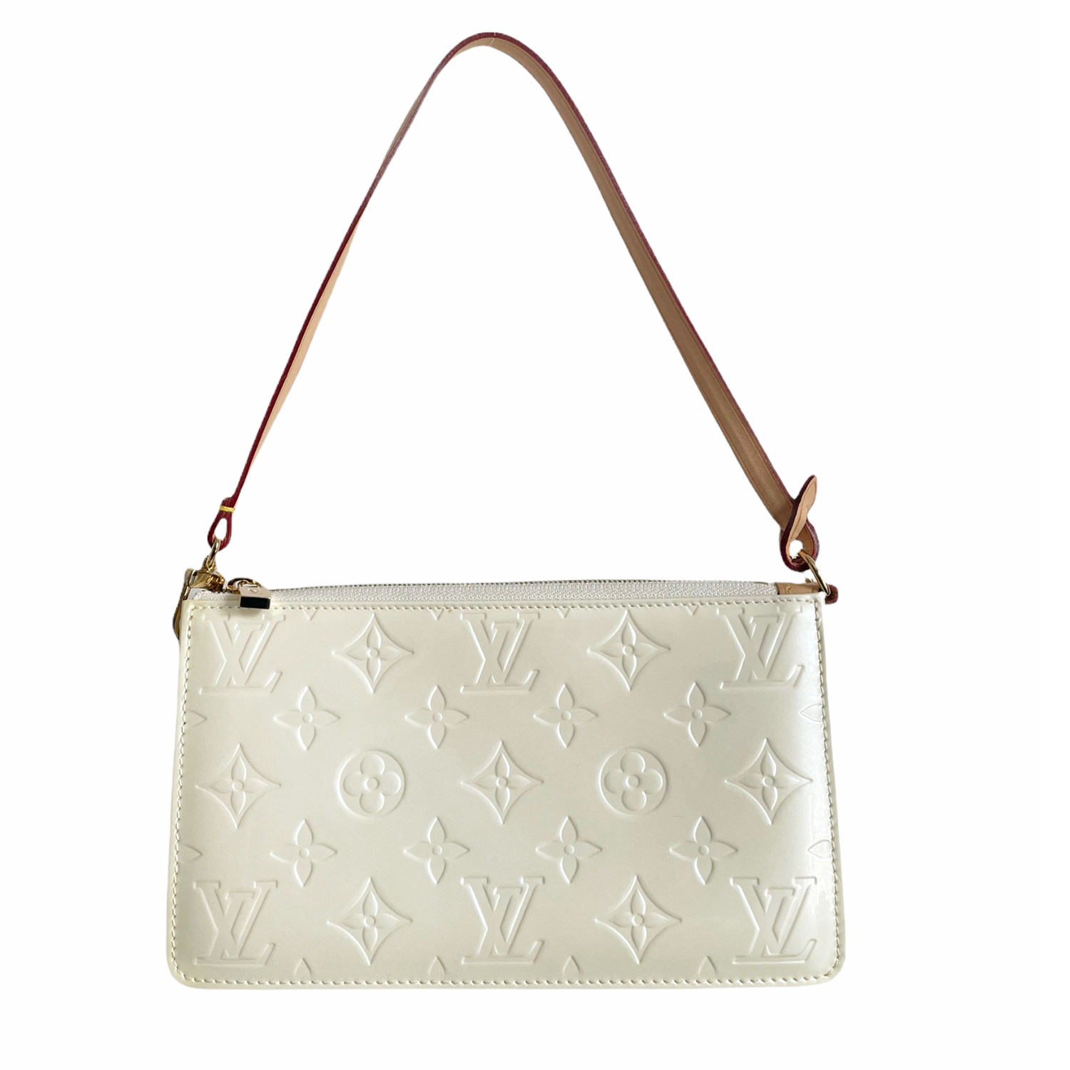 Louis Vuitton Monogram Vernis Pochette Mini Shoulder Bag in Beige