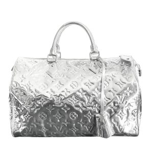 Vintage Louis Vuitton Mirror Speedy in Silver | NITRYL