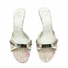 Vintage Dior Monogram Blossom Kitten Heels in Pink Size 4 | NITRYL