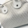 Dior Monogram Gambler Bag in White and Silver - Image 5