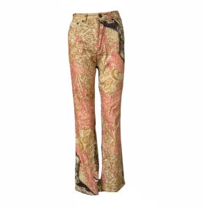 Vintage Roberto Cavalli Patterned Flare Jeans Size S | NITRYL