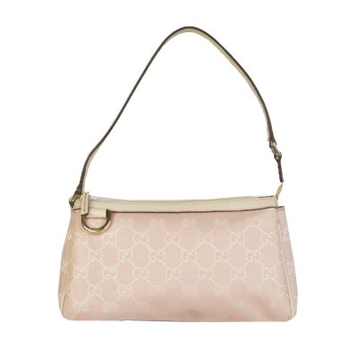 Gucci Monogram Mini Shoulder Bag in Baby Pink Nitryl