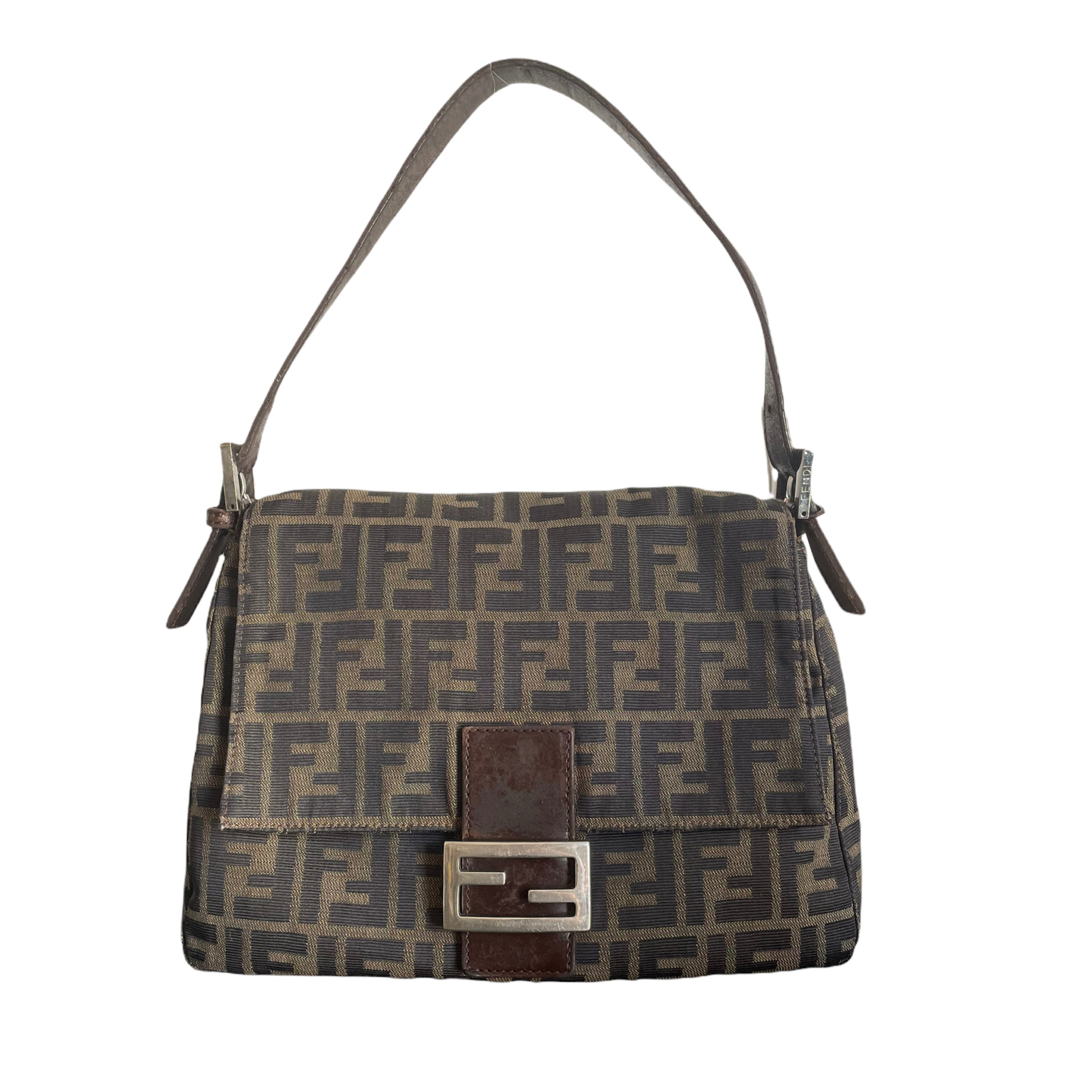 Fendi Zucca Monogram Mama Baguette Shoulder Bag – Nitryl