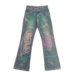 Von Dutch Diamante Flare Jeans W27 | NITRYL