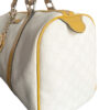 Gucci Monogram Boston Bag in Yellow and White/Cream - Image 5