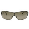 Chanel Diamante Rimless Visor Sunglasses in Brown - Image 3