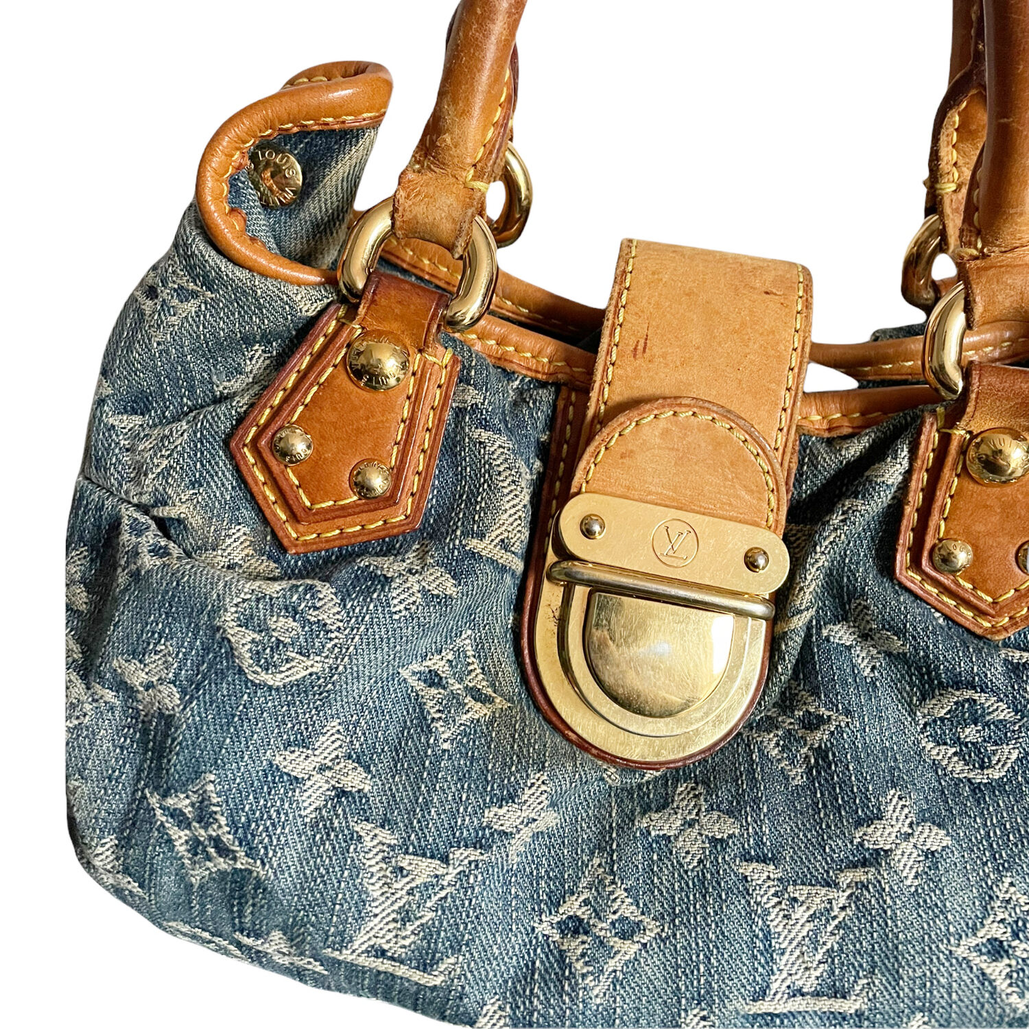 Louis Vuitton Monogram Denim Pleaty Bag