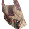 Gucci Monogram Horsebit Shoulder Bag in Brown, Maroon Red and Gold - Image 4