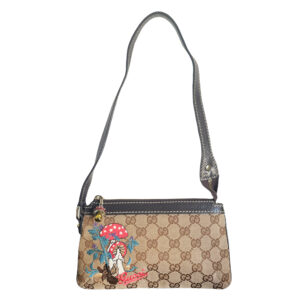 Vintage Gucci Mushroom Print Monogram Shoulder Bag Limited Edition | NITRYL