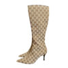 Gucci Monogram Boots in Beige Size 4 - Image 2