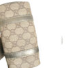 Gucci Monogram Micro Mini Boston Bag in Brown and Metallic - Image 4