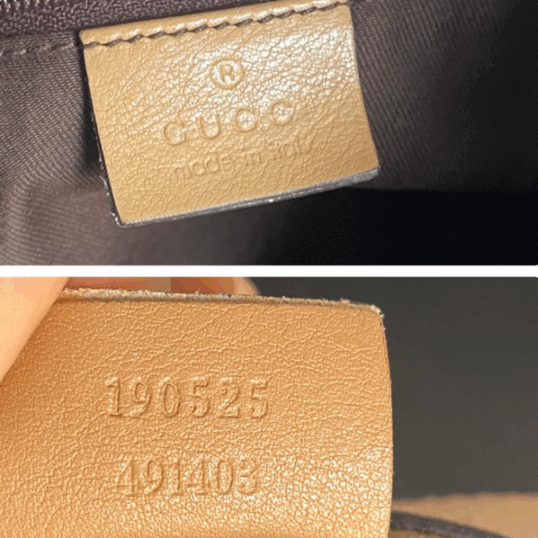Gucci Monogram Hobo Shoulder Bag in Beige/Brown and Tan - Image 8