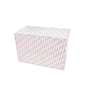 Vintage Dior Monogram Perspex Box in Baby Pink | NITRYL