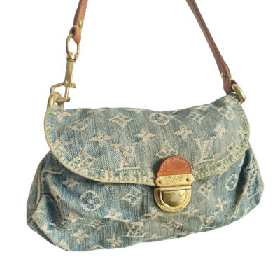 Louis Vuitton Monogram Denim Mini Pleaty Bag in Blue – Nitryl