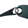 Chanel Rimless Logo Shield Sunglasses in Black / Silver - Image 3