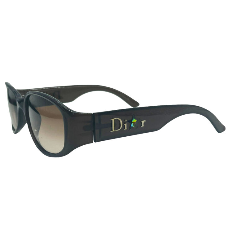 Vintage Dior Chunky Star Sunglasses in Brown | NITRYL