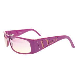 Vintage Dior Logo Spellout Sunglasses in Pink / Orange | NITRYL