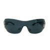Chanel Rimless Logo Shield Sunglasses in Black / Silver - Image 2