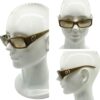 Miu Miu Chunky Cutout Logo Sunglasses in Brown / Gold - Image 4