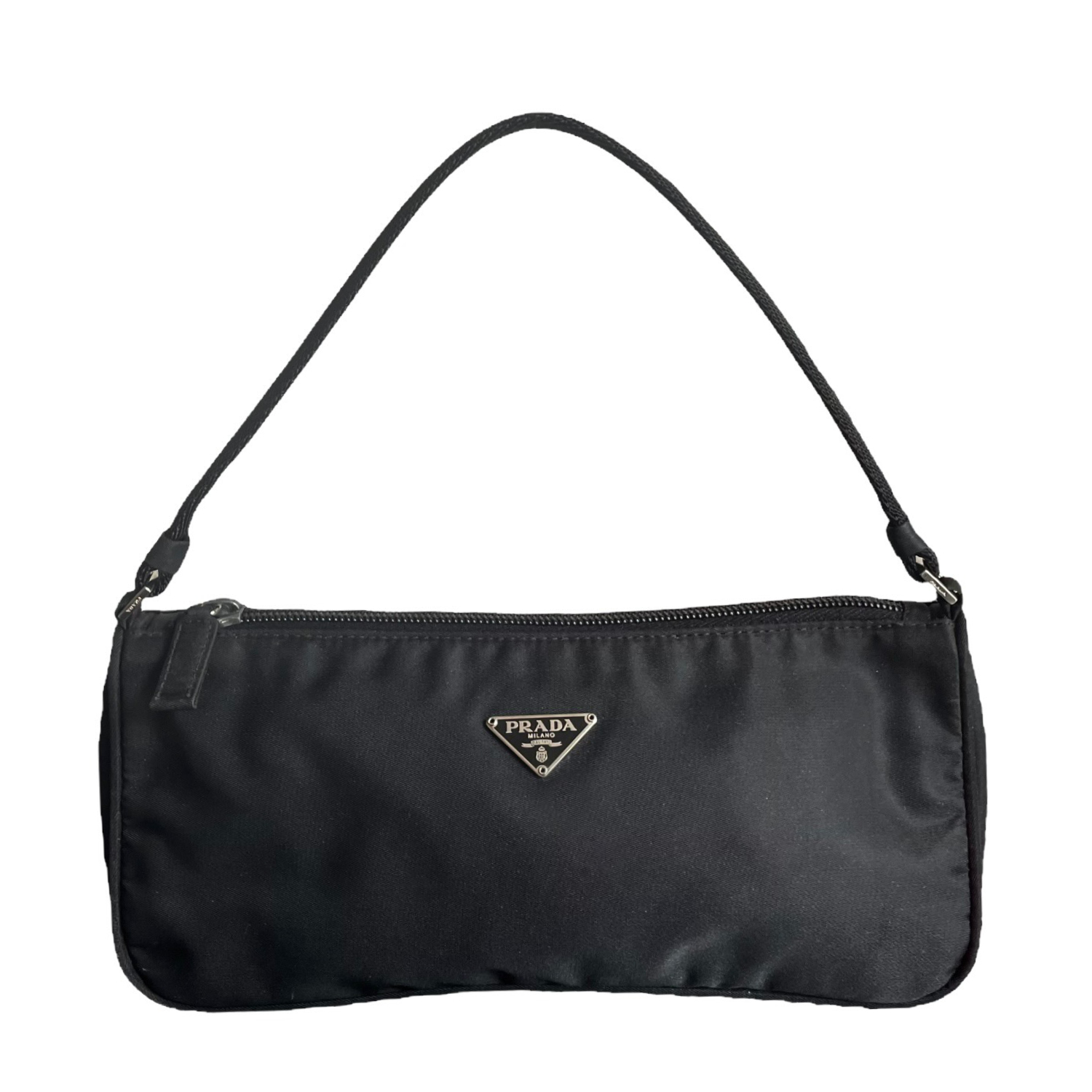 Prada Nylon Baguette Shoulder Bag in Black – Nitryl