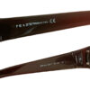 Prada Flower Logo Sunglasses in Brown / Silver - Image 3