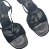 Prada Strappy Logo Sandals in Black UK 4 - Image 2