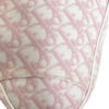 Dior Monogram Mini Saddle Bag in Baby Pink / White - Image 6