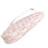 Dior Monogram Mini Saddle Bag in Baby Pink / White - Image 8
