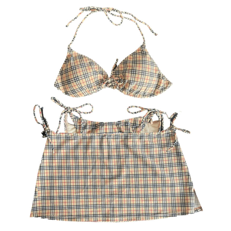 Vintage Burberry Nova Check 3 Piece Bikini Set Size S | NITRYL