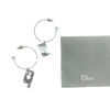 Dior Playing Cards Logo Hoop Earrings in Silver - Image 3