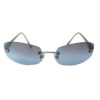 Chanel Rimless Tinted Sunglasses in Blue - Image 2