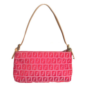 Vintage Fendi Monogram Mini Shoulder Bag in Pink | NITRYL