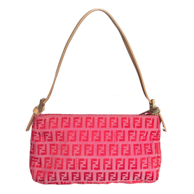 Vintage Fendi Monogram Mini Shoulder Bag in Pink | NITRYL