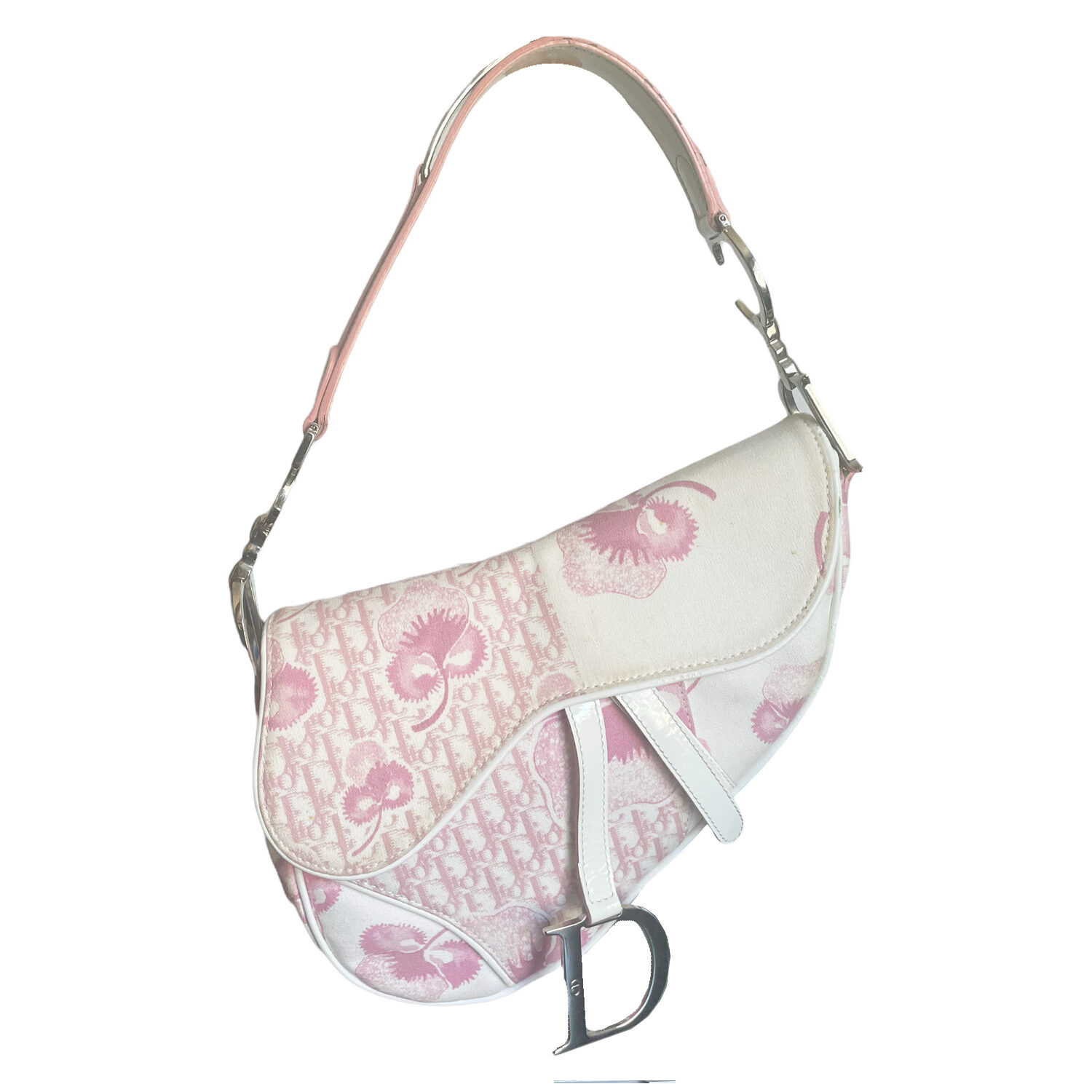 Dior Pink Cherry Blossom Saddle Bag, Treasures of NYC