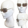 Chanel Diamante Rimless Sunglasses in Brown / Gold - Image 3