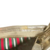 Gucci Monogram Shoulder Baguette Bag in Beige/Gold - Image 5